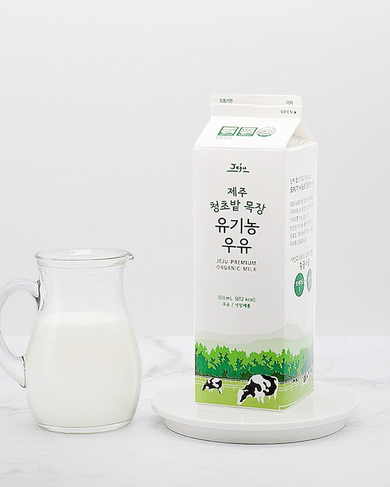 시즌글라스 I 제주 청초밭 유기농 우유 900ml (2팩이상)