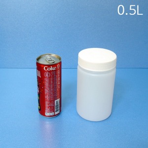 플라스틱통 0.5L [원대구_120개묶음]광구 샘플통 공병 약통 액상병