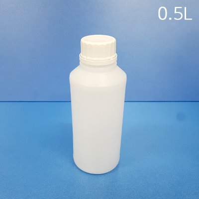 플라스틱통 0.5L [小口_낱개] 샘플통 공병 약품통 세정제통 소스통 편백수통 각종다용도액상제품보관용기