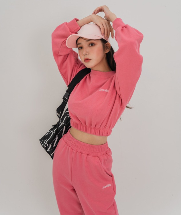 서영언니 맨투맨 set (pink)