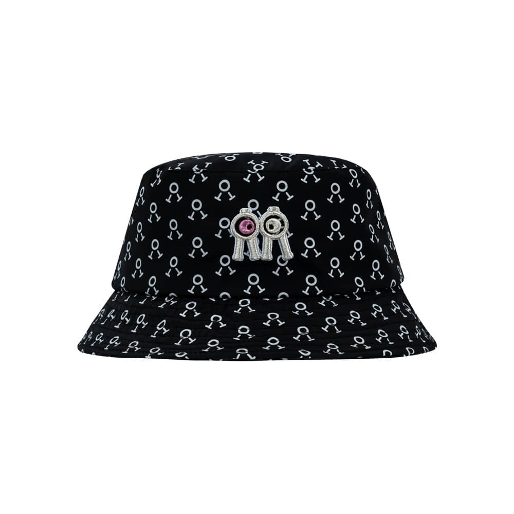 버킷햇 로고패턴 핑크아이 Bucket Hat Logo Pattern Pink Eye