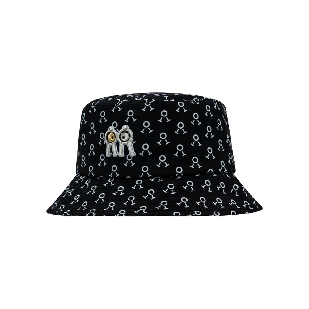 버킷햇 로고패턴 골드아이 Bucket Hat Logo Pattern Gold Eye