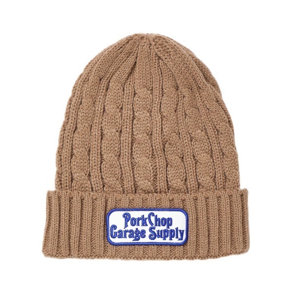 PORKCHOP / ROUNDED KNIT CAP (khaki)