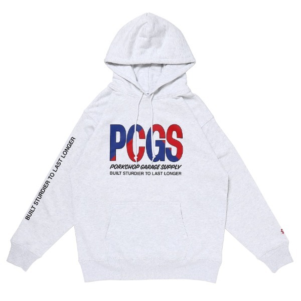 PORKCHOP / BIG PCGS HOODIE [GRAY]