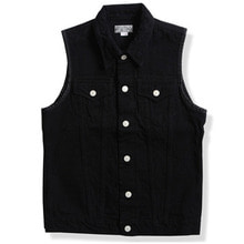 DEAN VEST DENIM (14.75oz) BLACK