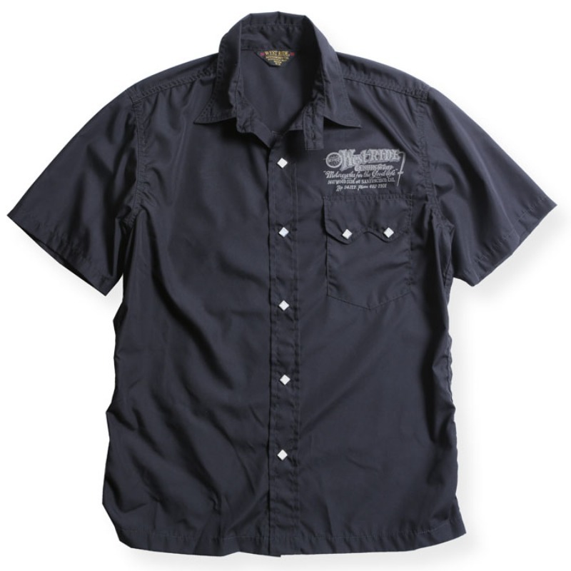 SNAP WORK SHIRTS / BLK