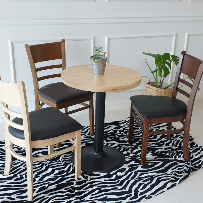 원목의자 5종 카페 식탁 식당 가죽 커피숍 인테리어 디자인 의자