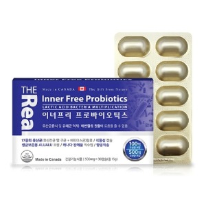 (약국정품) 캐나다산 더리얼 이너프리 프로바이오틱스 500mg x 30캡슐 /프리 + 프로 바이오틱스[쇼핑몰 이름]