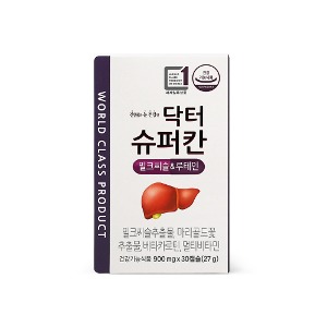 닥터슈퍼칸 밀크씨슬&amp;루테인 30캡슐(1개월분) 밀크씨슬 260mg 실리마린 130ng 및 멀티비타민4종 함유[쇼핑몰 이름]