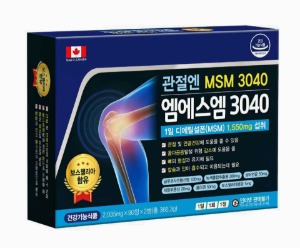 관절엔 엠에스엠 3040 (MSM,녹색홍합추출물,상어연골,보스웰리아) 2035mg 90정/180정[쇼핑몰 이름]