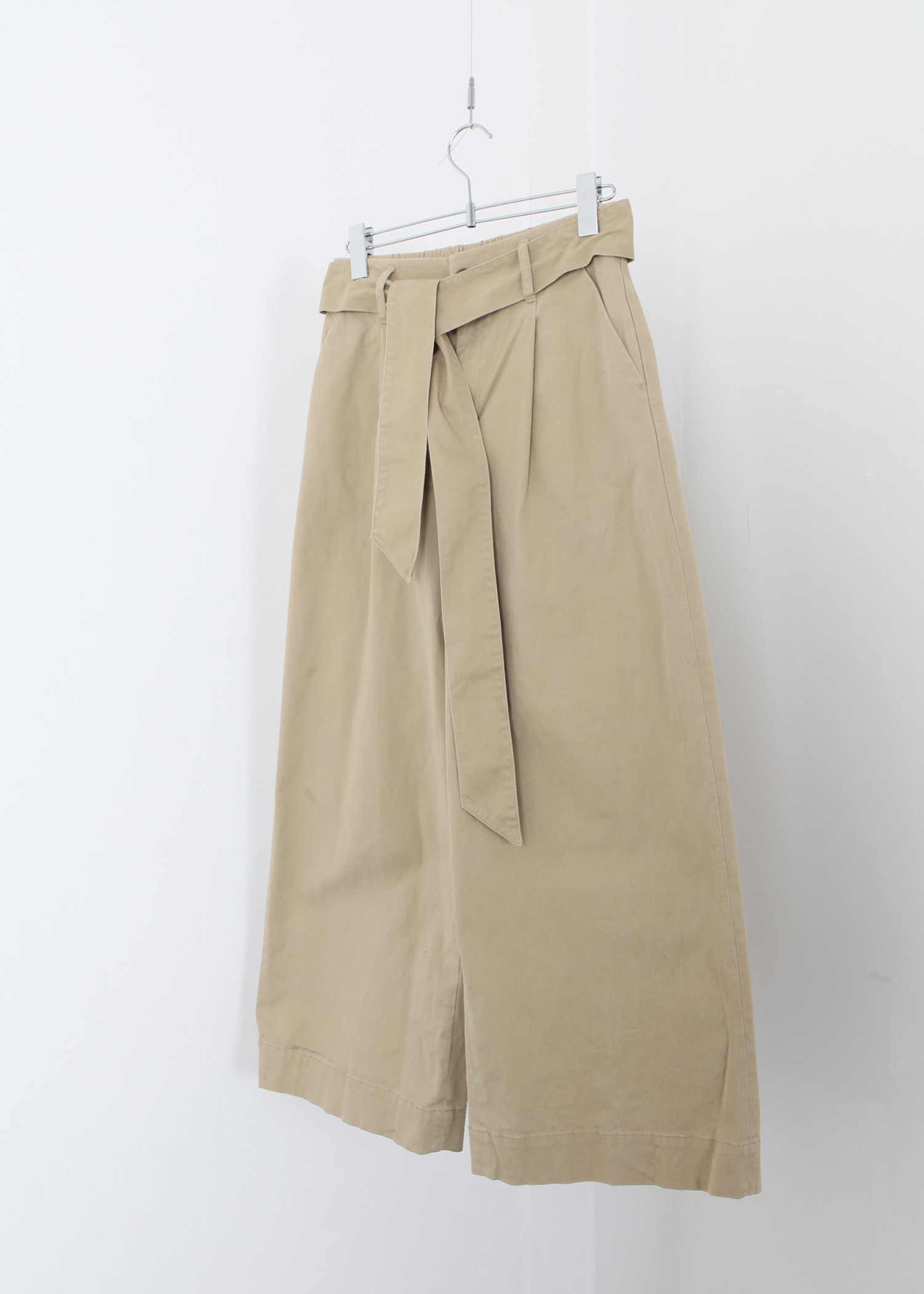 GLOBAL WORK belted pants