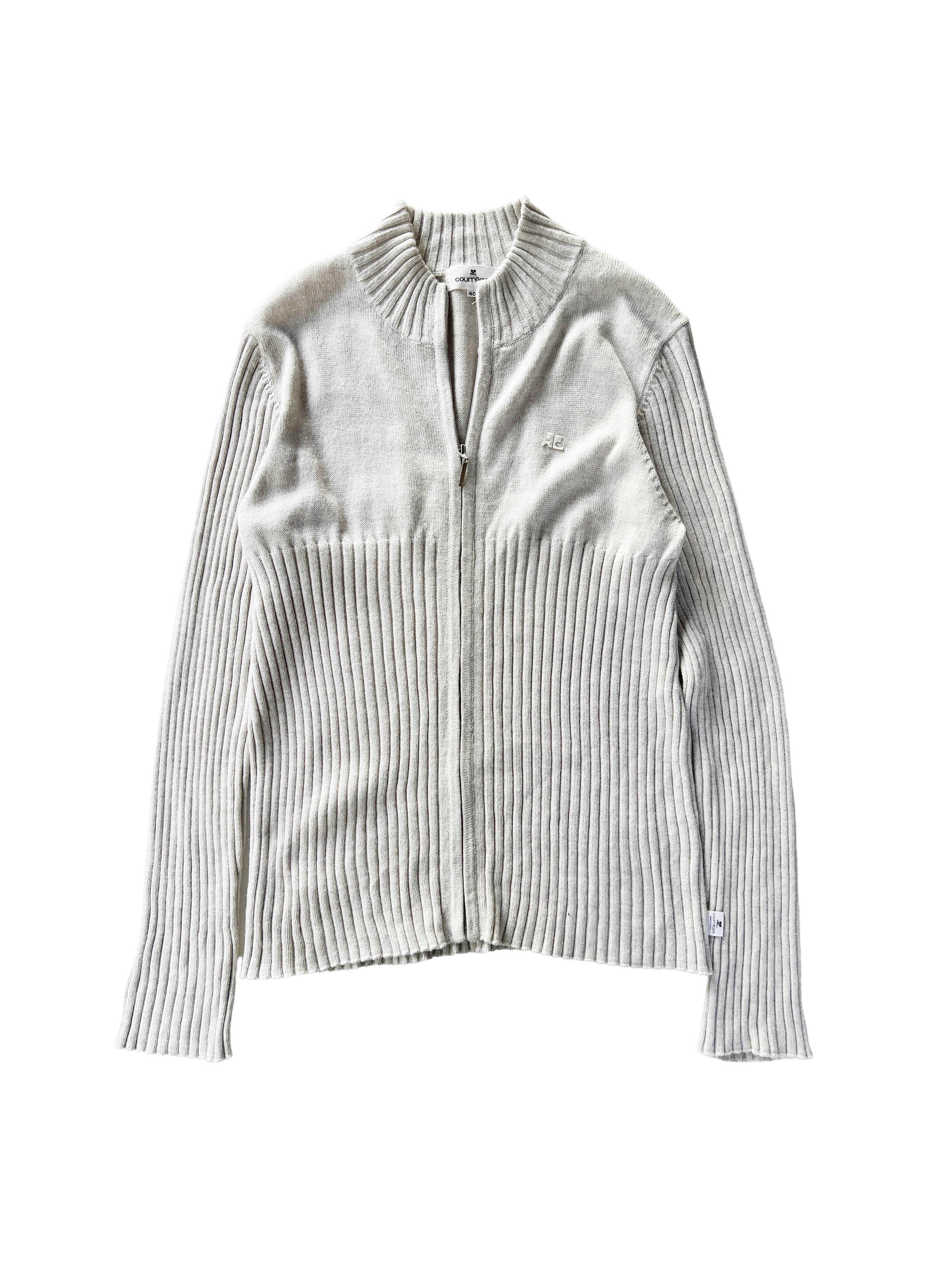 Courreges logo cardigan