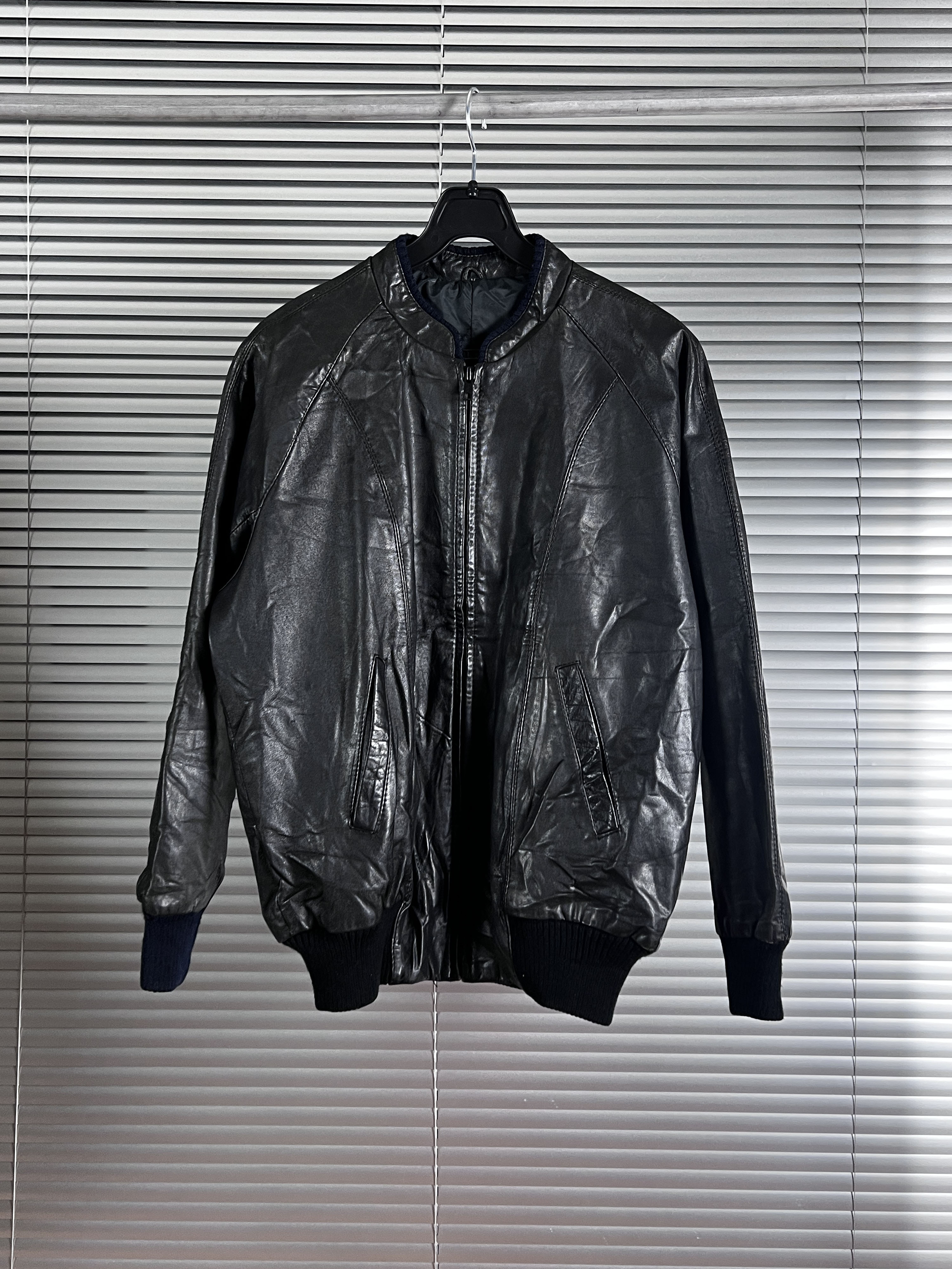 leather blouson