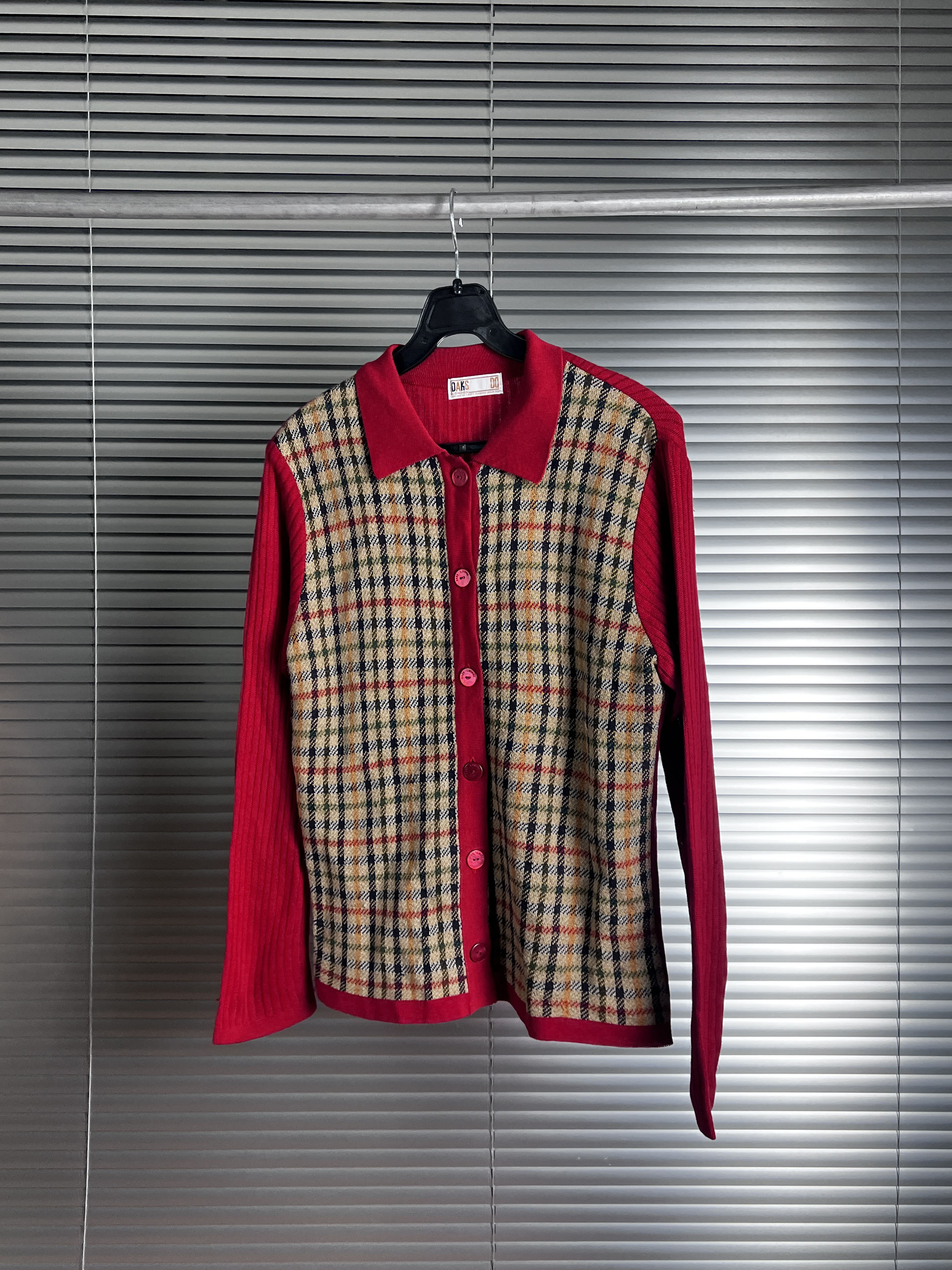 DAKS check cardigan