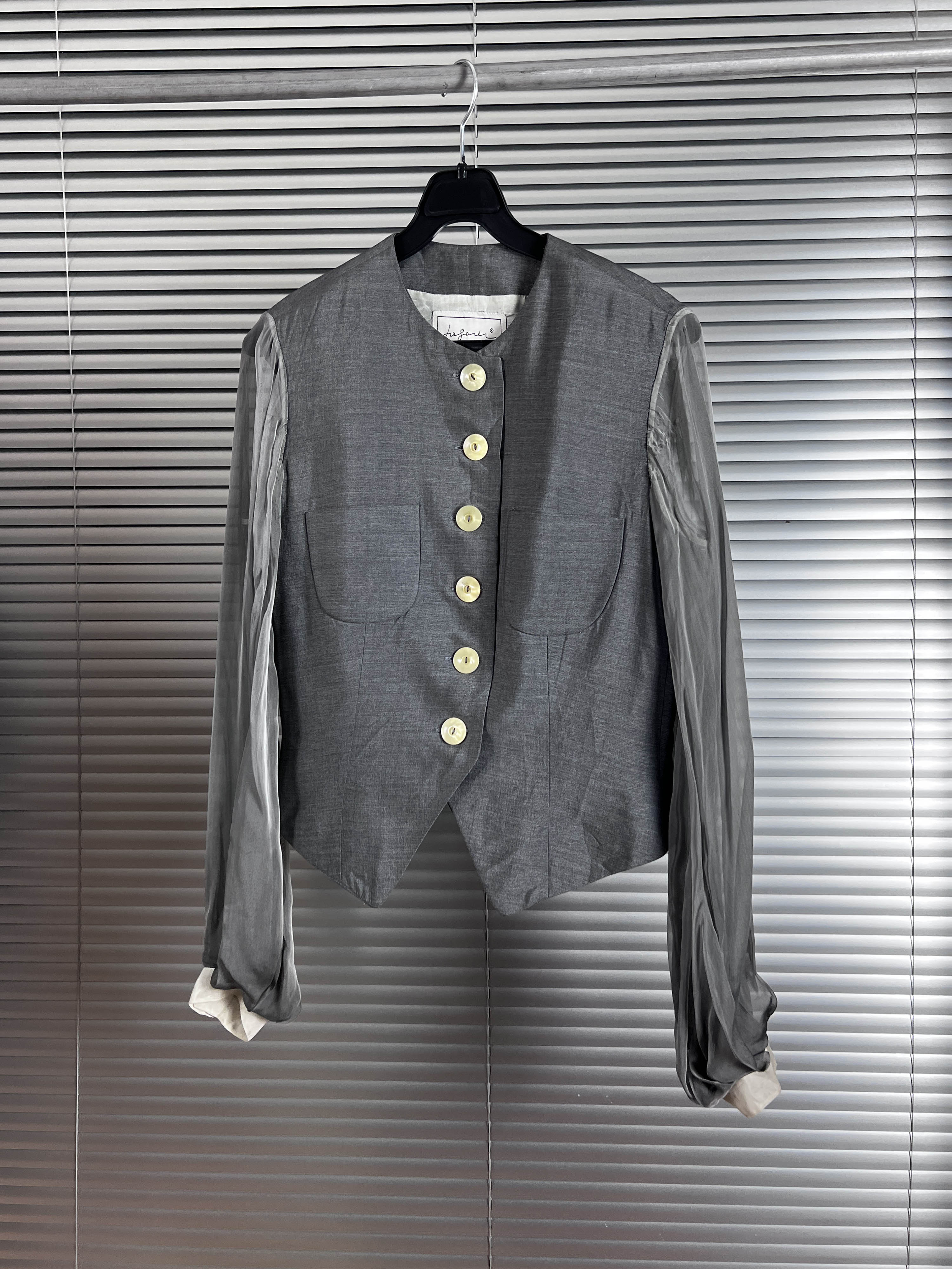 silk seethourgh jacket