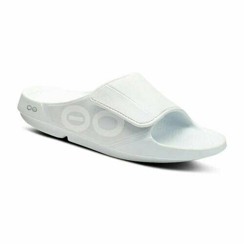 [BRM2147081] 우포스 남녀공용 OOahh 스포츠 플렉스 슬리퍼 샌들 맨즈 1550WHITE 런닝화 (White)  Oofos Unisex Sport Flex Slide Sandal
