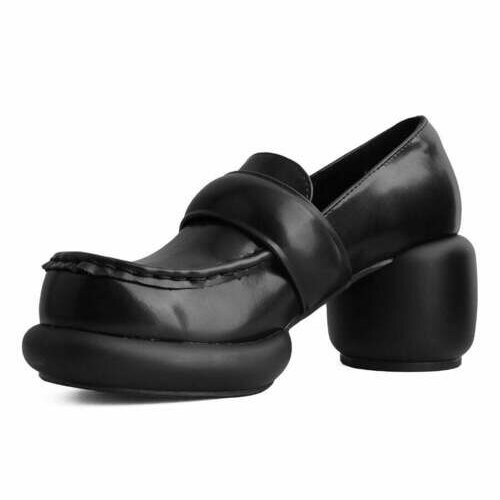 [BRM2089298] 티유케이 블랙 Bubble II Anarchic 로퍼 플랫폼 우먼스 T2316L  T.U.K. Black Loafer Platforms