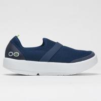 [BRMA1231528] 우포스 OOmg 로우 우먼스 5070WHTNVY 워킹화 (White/Navy) OOFOS Low