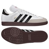 [BRM1916595] 아디다스 삼바 클래식 인도어 축구화 맨즈 772109 (White/Black)  adidas Samba Classic Indoor Soccer Shoes