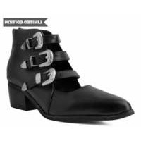 [BRM1967257] 티유케이 블랙 웨스턴 버클 Block 힐 우먼스 A9625L  T.U.K. Black Western Buckle Heel Heels