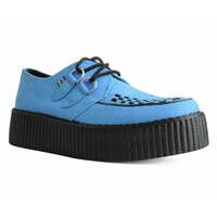 [BRM2066911] 티유케이 Dusty 블루 Faux 스웨이드 몬도 크리퍼 클리퍼 우먼스 V3073 T.U.K. Blue Suede Mondo Creeper Creepers