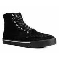 [BRM2104982] 티유케이 블랙 스웨이드 8 홀 스니커 부츠 스니커즈 우먼스 A3092  T.U.K. Black Suede 8-Eye Sneaker Boot Sneakers
