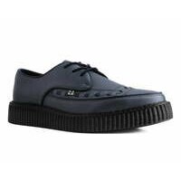 [BRM2127204] 티유케이 건메탈 TUK스킨™ 레이스 업 크리퍼 클리퍼 맨즈 A3128  T.U.K. Gunmetal TUKskin™ Lace Up Creeper Creepers