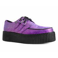 [BRM2168141] 티유케이 Purple 메탈릭 Blossom 비바 몬도 크리퍼 클리퍼 우먼스 V3162  T.U.K. Metallic Viva Mondo Creeper Creepers