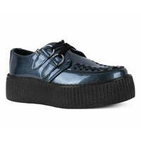 [BRM2181402] 티유케이 그레이 페이턴트 비바 몬도 크리퍼 클리퍼 맨즈 V3255  T.U.K. Grey Patent Viva Mondo Creeper Creepers