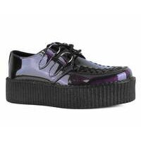 [BRM2187460] 티유케이 Purple 메탈릭 비바 몬도 크리퍼 클리퍼 우먼스 V3200  T.U.K. Metallic Viva Mondo Creeper Creepers