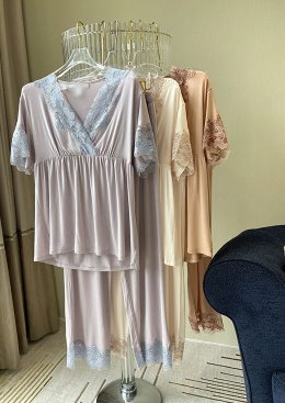 [수입명품ST여성의류] 220225-04 HOMEWEAR 3컬러 레이스 모달 홈웨어세트