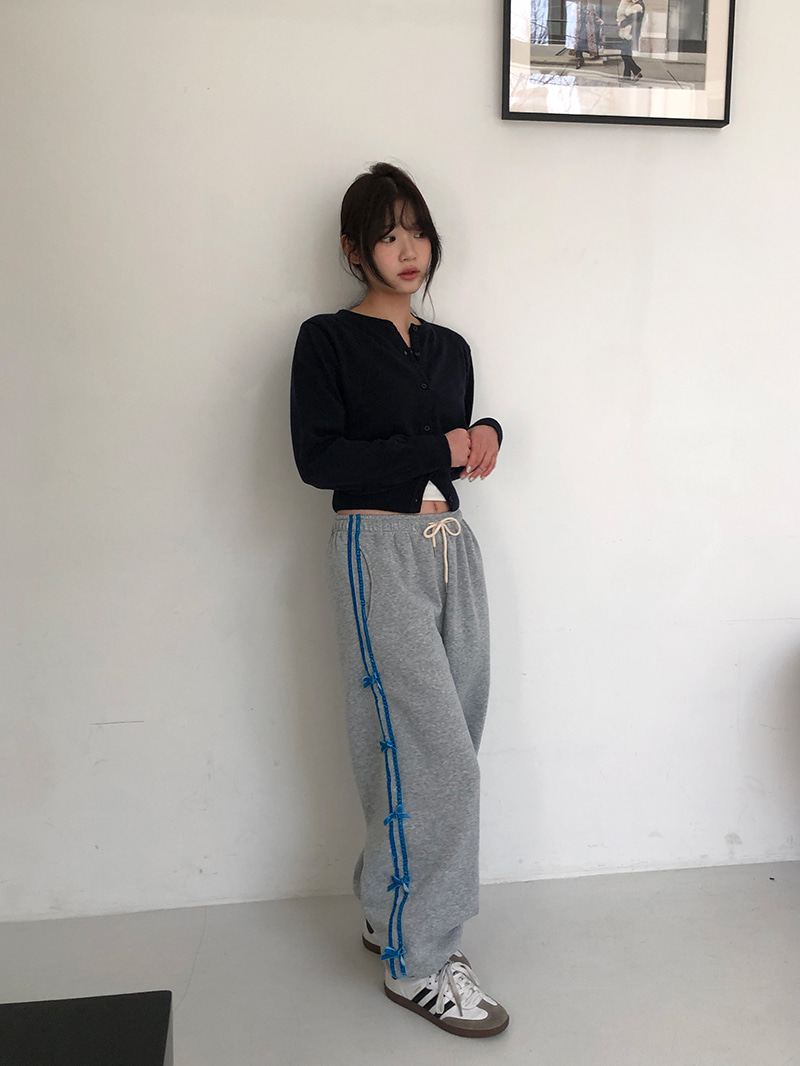 line ribbon jogger sweatpants