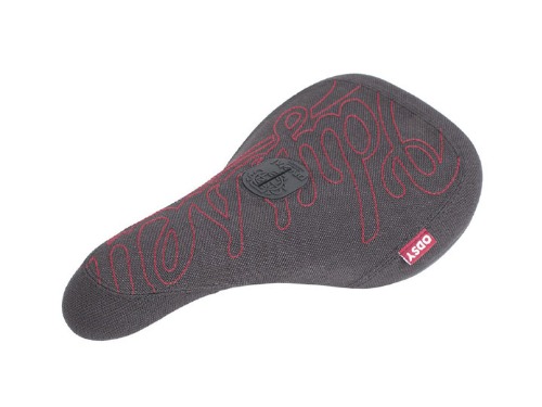 ODYSSEY BIG-STITCH (SLIM, PIVOTAL) SEAT -BLACK w/RED STITCH