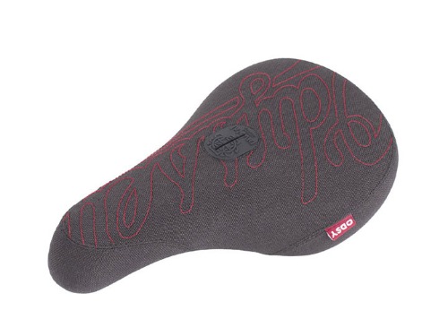 ODYSSEY BIG-STITCH (FAT CAP, PIVOTAL) SEAT -BLACK w/RED STITCH