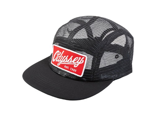 ODYSSEY HARVEST MESH CAMPER HAT Black