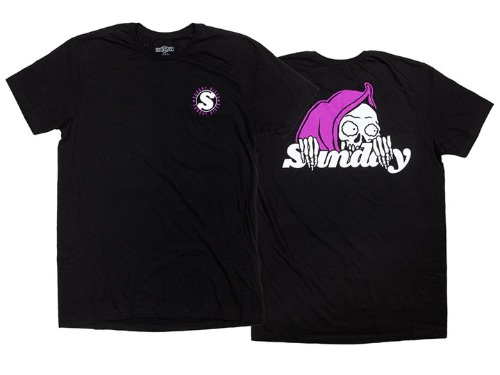 SUNDAY CREEPY SWEEPER TEE Black