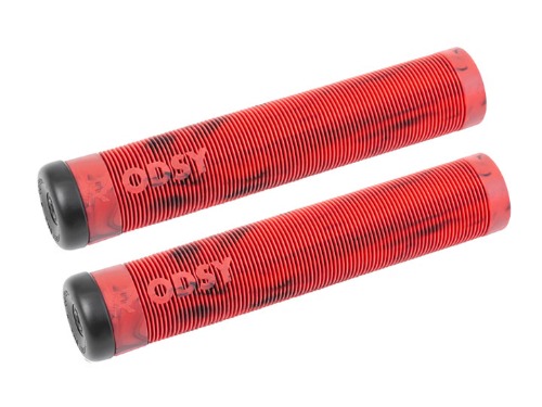 ODYSSEY BROC GRIPS Red/Black Swirl (Broc Raiford Signature)