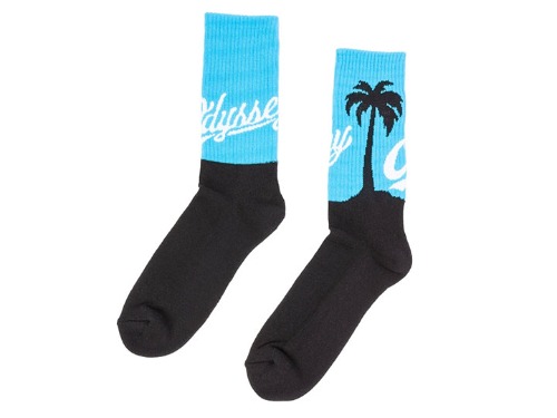 ODYSSEY COAST CREW SOCKS Black/Blue