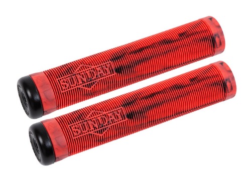 [New] SUNDAY CORNERSTONE GRIPS -BLACK/RED SWIRL-