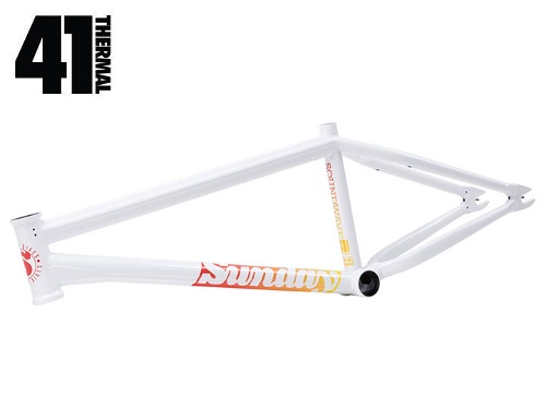 [New] SUNDAY SOUNDWAVE V3 BMX FRAME (41-Thermal®) -GLOSS WHITE [20.5&quot;TT / 20.75&quot;TT / 21&quot;TT]