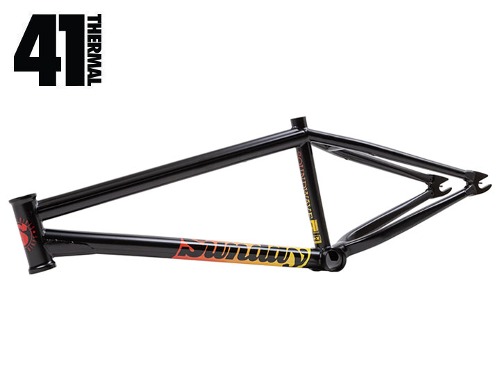 [New] SUNDAY SOUNDWAVE V3 BMX FRAME (41-Thermal®) -RUST PROOF BLACK (w/SUNSET FADE DECAL)- [20.5&quot;TT / 20.75&quot;TT / 21&quot;TT]