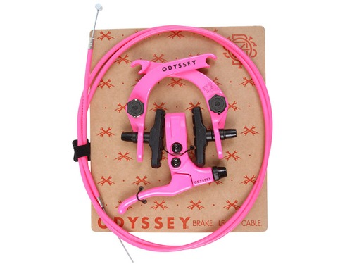 [New] ODYSSEY EVO 2.5 BRAKE KIT (U-BRAKE, MONOLEVER, SLIC KABLE) -Hot Pink- [Limited Edition]