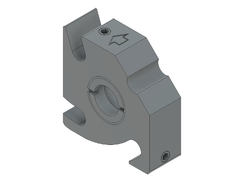 C16-SLFH-10 Cage Slot in Fixed Optic Mount (Through hole)