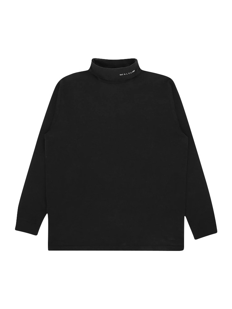 BLACK L/S ROLL NECK TEE  알릭스 블랙 롱 슬리브 롤 넥 티 - 아데쿠베