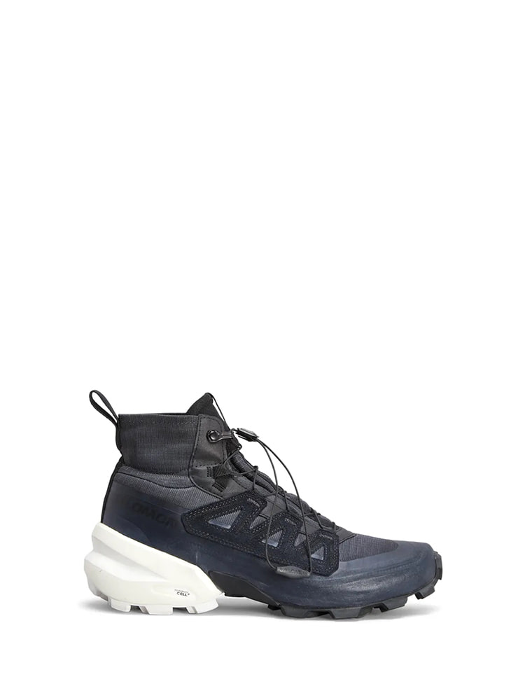 BLACK MM6 X SALOMON CROSS HIGH  MM6 X 살로몬 블랙 크로스하이 스니커즈 - 아데쿠베