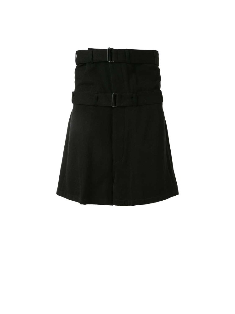 BLACK TWO BUCKLE SHORTS  앤 드뮐미스터 블랙 투 버클 쇼츠 - 아데쿠베