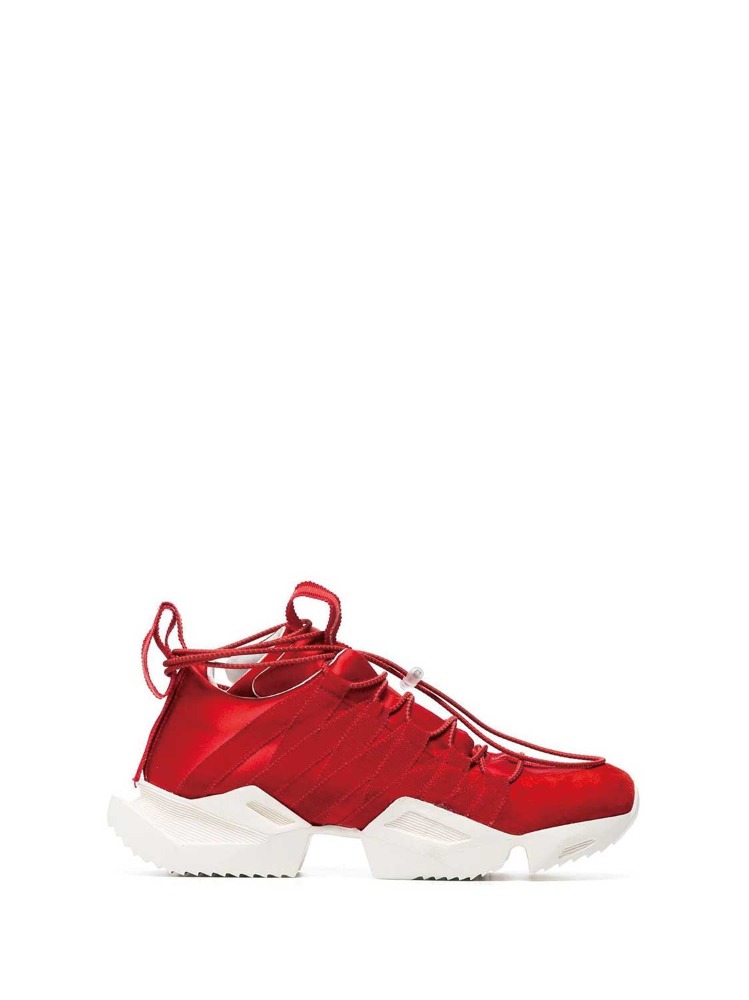 RED DRAWSTRING CHUNKY SNEAKERS  언래블 프로젝트 레드 드로스트링 청키 스니커즈 - 아데쿠베