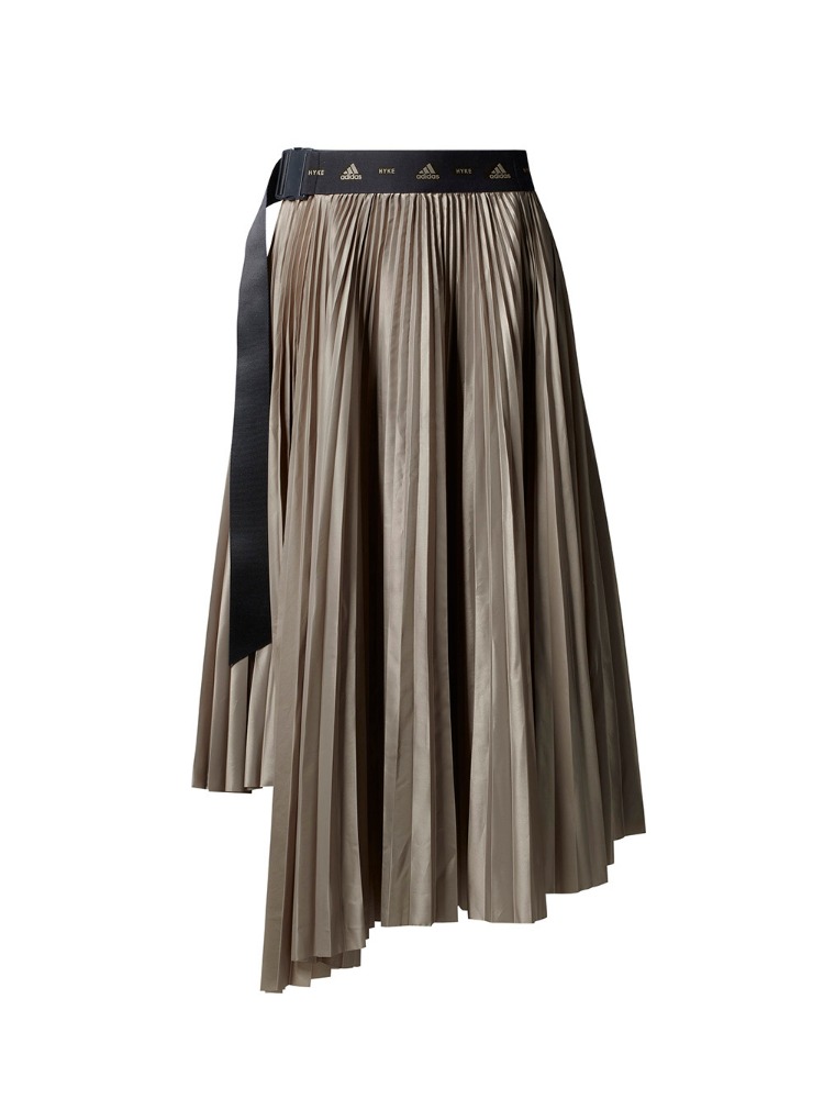 HYKE X ADIDAS KHAKI WRAP SKIRT  하이크 X 아디다스 카키 랩 스커트 - 아데쿠베