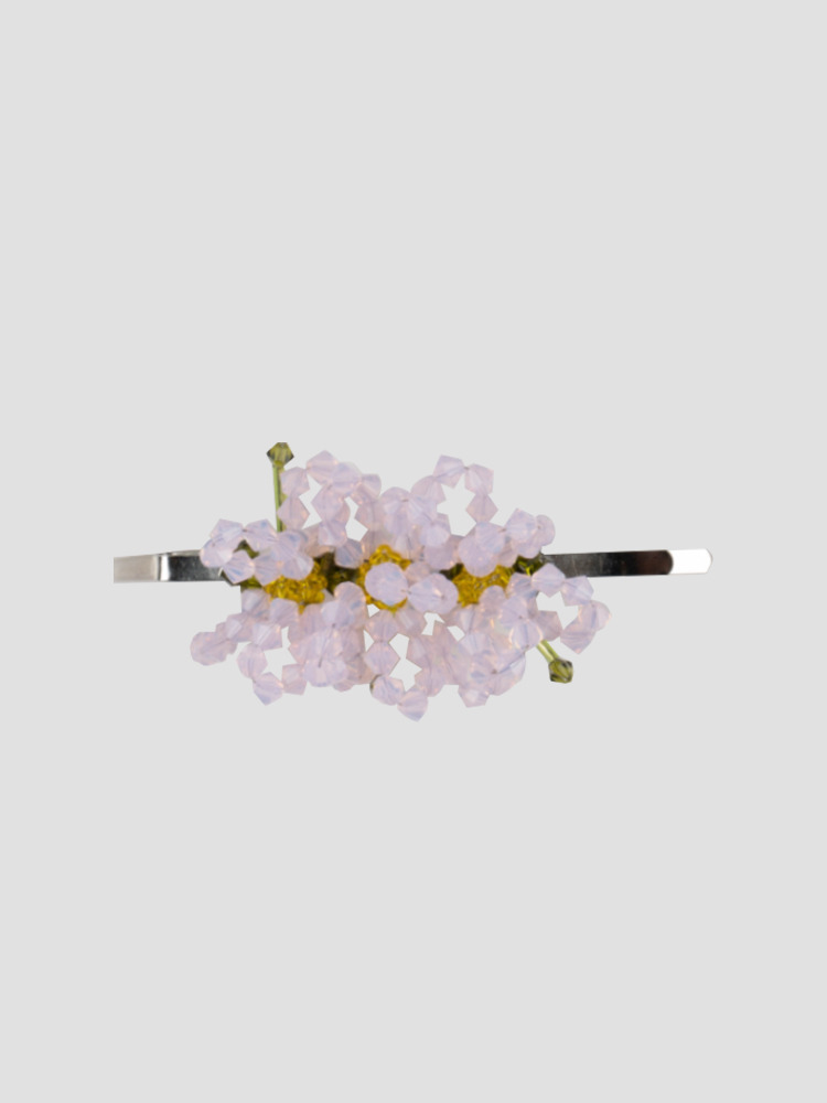 ROSE OPAL ASTER CHINENSIS CONSUMPTIS HAIRCLIP  헬레나 튤린 로즈 오팔 아스터 헤어클립 - 아데쿠베