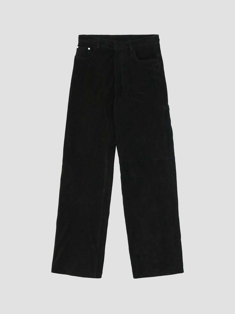 BLACK BUCKLE SUEDE CARPENTER PANTS  알릭스 블랙 버클 스웨이드 카펜터 팬츠 - 아데쿠베